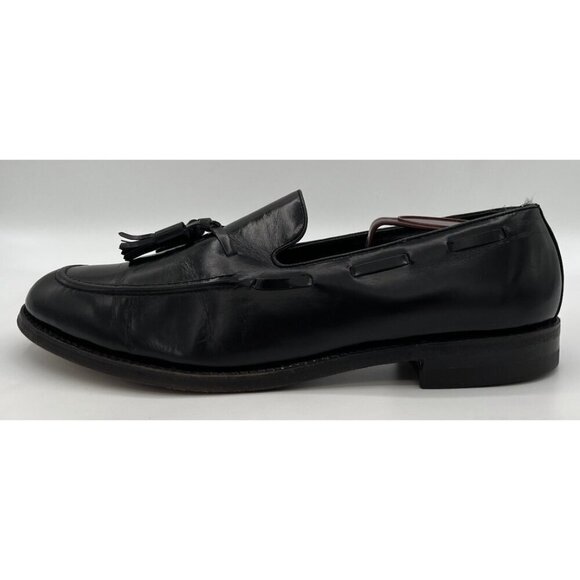 Vintage Florsheim Imperial Size 10 B Cordovan Tassel Black Leather Loafers 92170 main image 7
